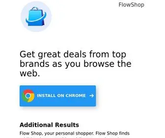 Getflowshop.com(Get great deals from top brands as you browse the web) Screenshot