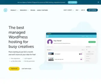 Getflywheel.com(Managed WordPress Hosting for Designers and Agencies) Screenshot