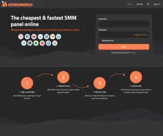 Getfollowers24.com(Instagram followers) Screenshot