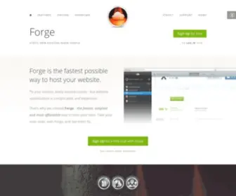 Getforge.io(Simple static hosting for html sites and javascript apps) Screenshot