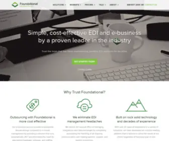 Getfoundational.com(Simple, Cost-effective EDI & e-Business) Screenshot