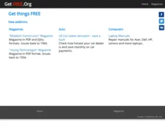 Getfree.org(Get things FREE) Screenshot