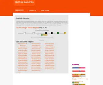 Getfreebacklinks.com(Get free backlinks) Screenshot