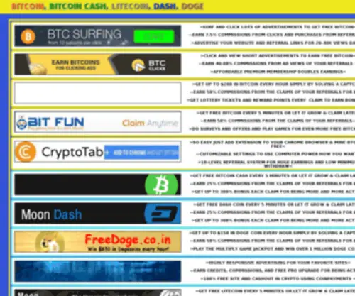 Getfreebitcoins.org(Bitcoin Reference Website) Screenshot