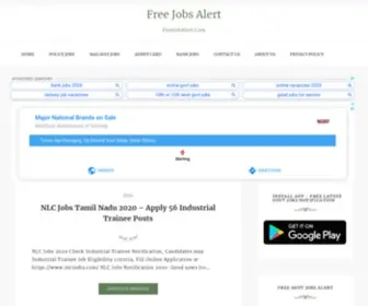 Getfreejobsalert.com(Free Jobs Alert) Screenshot