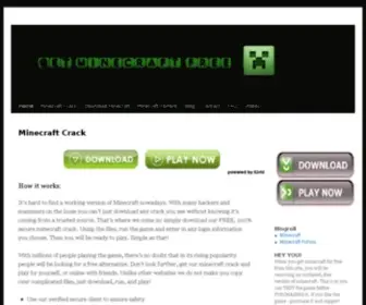 Getfreeminecraft.com(Minecraft Crack) Screenshot