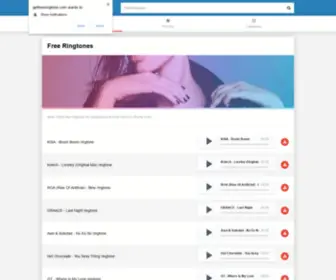 Getfreeringtone.com(Get Free Ringtones For Cell Phone) Screenshot