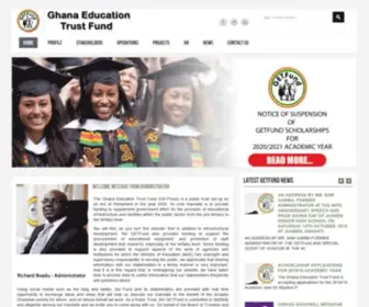 Getfund.gov.gh(Ghana Education Trust Fund) Screenshot