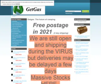 Getgas.co.uk(Offers on Getgas and Gasit LPG refillable bottles) Screenshot