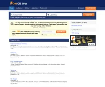 Getgisjobs.com(Your GIS Jobs Site @) Screenshot
