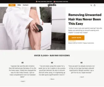 Getgladis.com(Removing Unwanted Hair Has Never Been This Easy) Screenshot