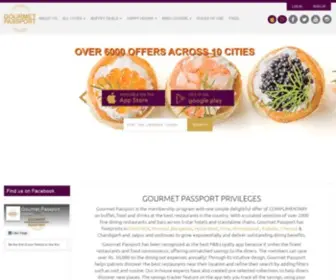 Getgourmetpassport.com(Gourmet Passport) Screenshot