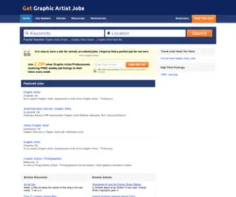 Getgraphicartistjobs.com(Your Graphic Artist Jobs Site @) Screenshot