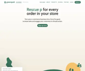 Getgreenspark.com(Fight Climate Change and Turn Your Business Green) Screenshot