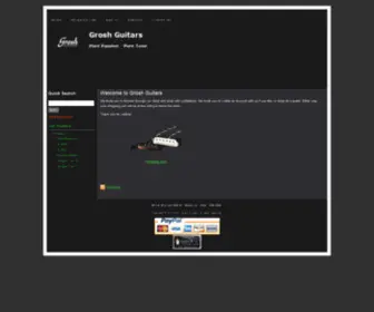 Getgrosh.com(Grosh Guitars) Screenshot