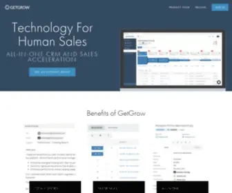 Getgrow.com(Technology For Human Sales) Screenshot