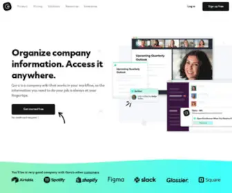 Getguru.com(Organize company information & access it anywhere) Screenshot