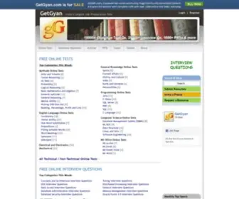 Getgyan.com(Free Online Tests) Screenshot