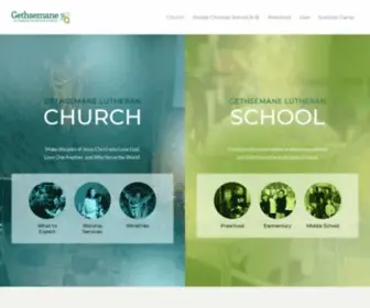 Geth.org(Gethsemane Lutheran Church & School) Screenshot