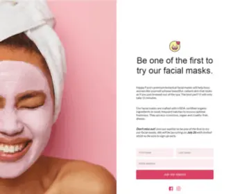 Gethappyface.co(Happy Face Skincare Co) Screenshot