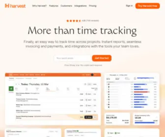 Getharvest.com(Time Tracking Software With Invoicing) Screenshot