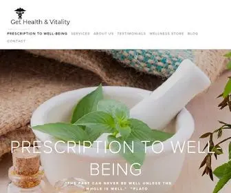 Gethealthandvitality.com(Elvira Wright) Screenshot