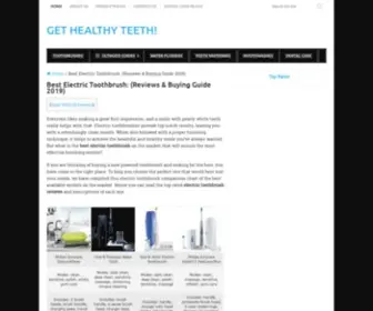 Gethealthyteeth.com((Reviews & Buying Guide 2021)) Screenshot