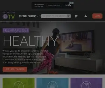 Gethealthyutv.com(Workout At Home with Get Healthy U TV) Screenshot