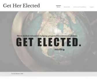 Getherelected.com(Get Her Elected) Screenshot