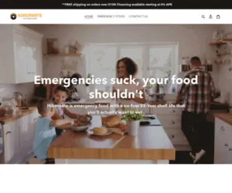 Gethibernate.com(Hibernate Emergency Food Storage) Screenshot