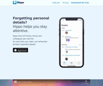 Gethippo.app(Contact Notes) Screenshot