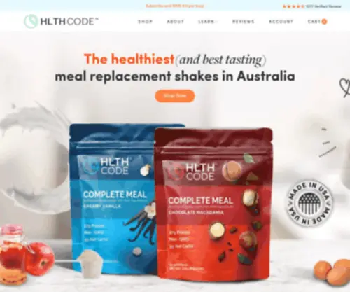 Gethlth.com.au(Meal Replacement Shakes Australia) Screenshot