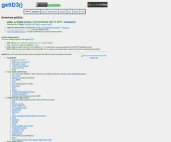 Getid3.org(The PHP media file parser) Screenshot