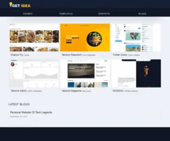 Getidea.net(Free Bootstrap) Screenshot