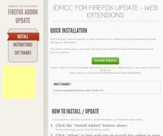 Getidmcc.com(Internet Download Manager (IDM) Firefox integration addon (IDMcc)) Screenshot