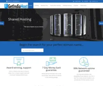 Getindiahost.com(Portal Home) Screenshot