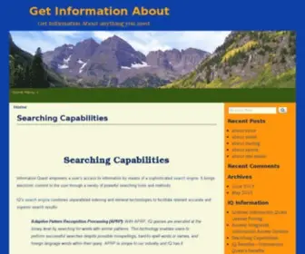 Getinformationabout.com(Get Information About) Screenshot