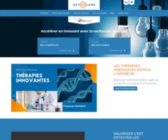 Getinlabs.fr(Technologies innovantes issues de la recherche publique) Screenshot