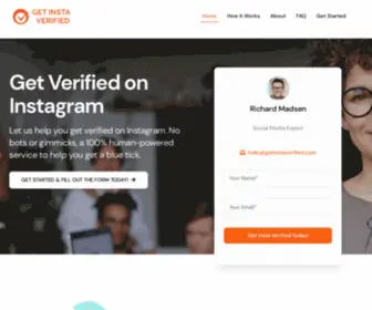 Getinstaverified.com(Get Insta Verified) Screenshot