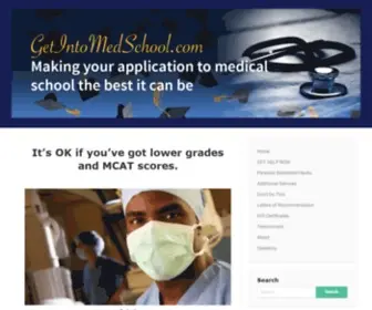 Getintomedschool.com(Get Into Medschool) Screenshot