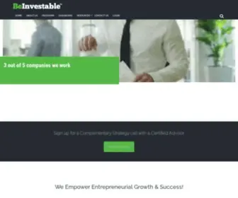 Getinvestable.com(Be Investable) Screenshot