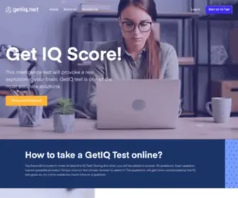 Getiq.net(This intelligence test will provoke a real explosion in your brain. GetIQ test) Screenshot