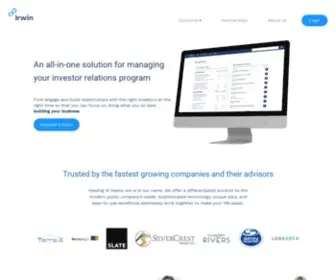 Getirwin.com(The Most Powerful Investor Relations Software) Screenshot