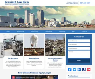 Getjeff.com(New Orleans Personal Injury Lawyer) Screenshot