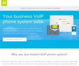 Getjive.com(Hosted VoIP & Unified Communications) Screenshot