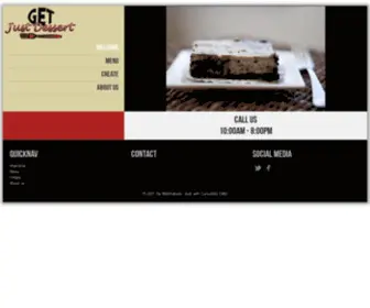 Getjustdessert.com(Get Just Dessert) Screenshot