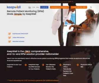 Getkeepwell.com(Remote Patient Monitoring (RPM)) Screenshot