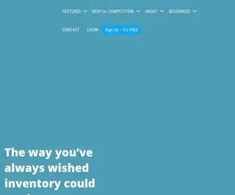 Getkexy.com(Best Inventory Management Software for Bars & Restaurants) Screenshot