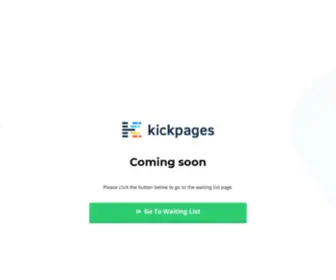 Getkickpages.com(Getkickpages) Screenshot