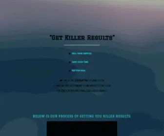 Getkillerresults.com(Your final solution to the endless struggle of capturing leads) Screenshot
